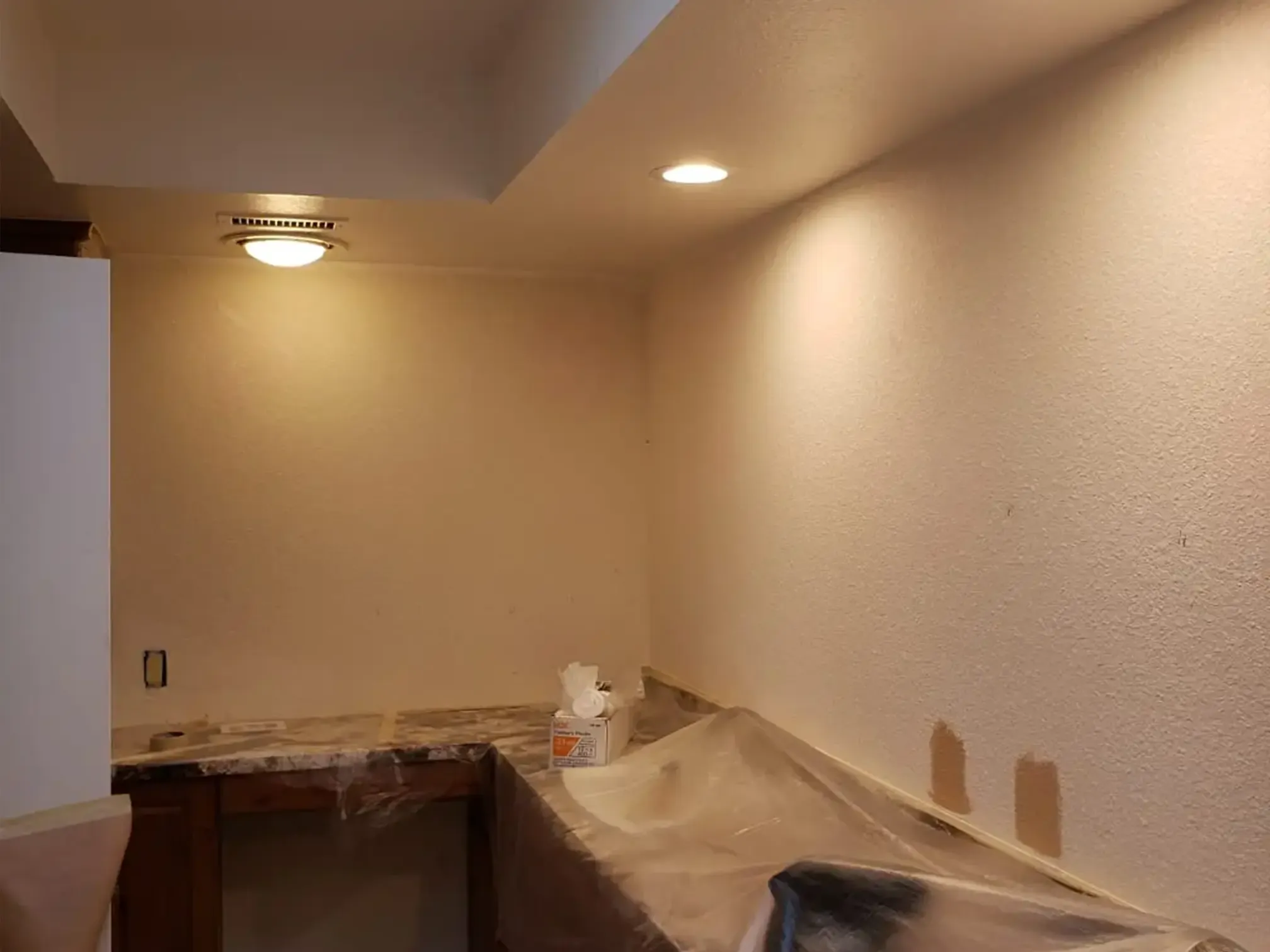 Interior remodeling and finish work in progress