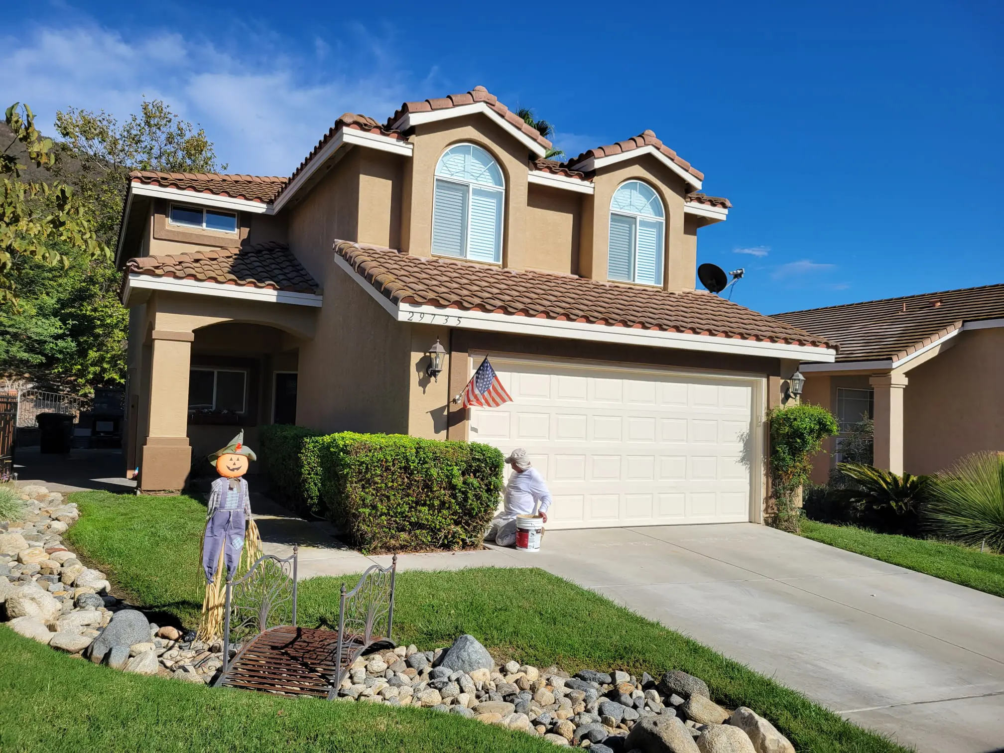 Residential exterior painting project