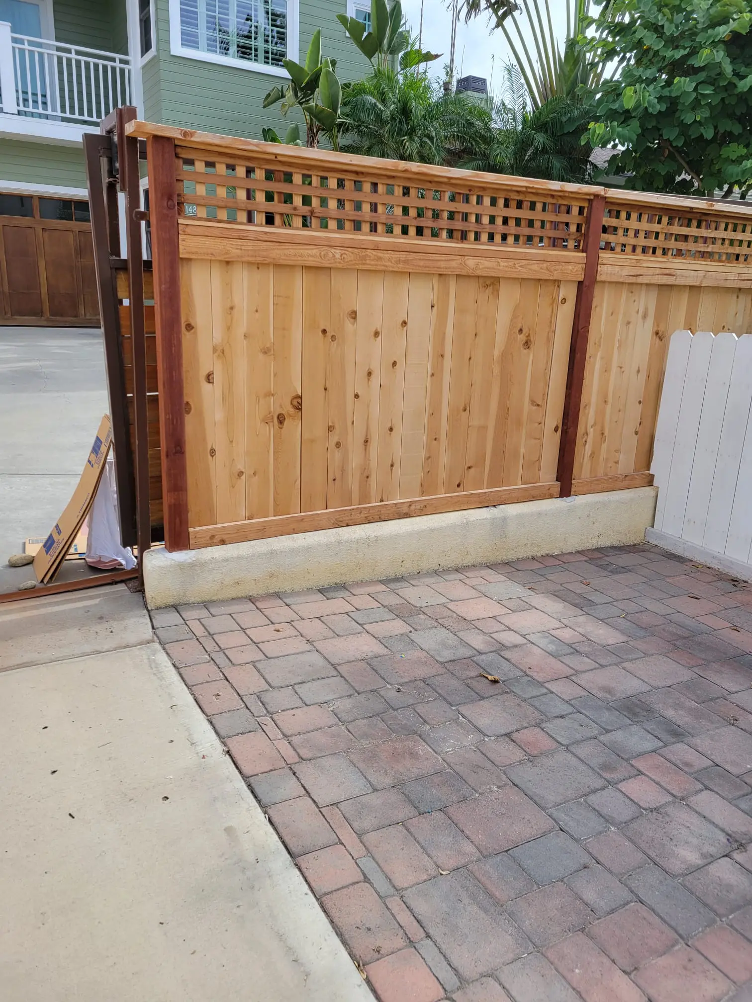 Finished fence painting